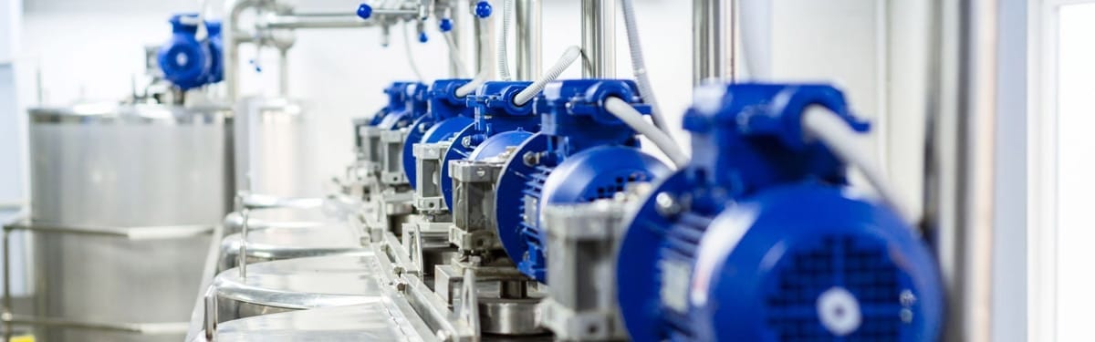 Energy efficient motors at a pharmaceutical company